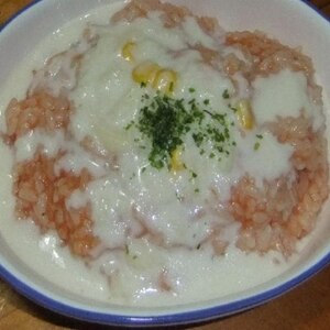 ケチャップライスで簡単ドリア風